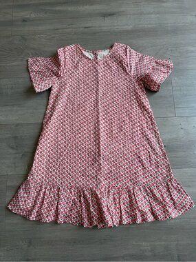 pink chicken dog dress Pink Chicken Baby Girl Dress Fatima Multi Dogs
